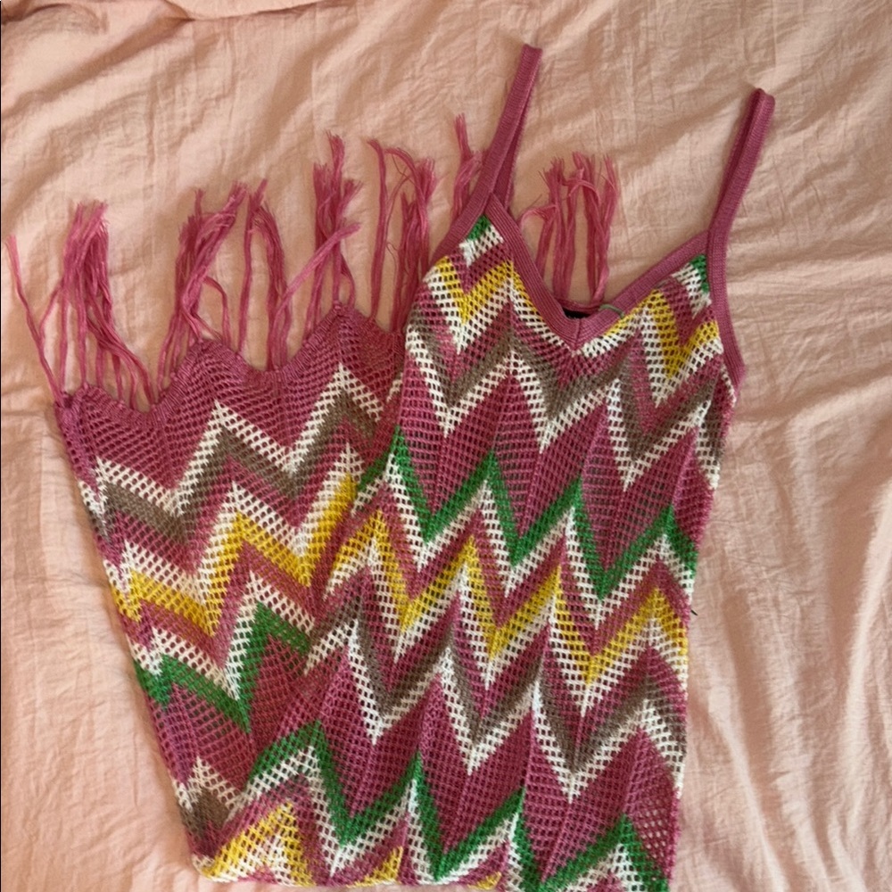 Almost Famous Knit Body Con Striped Dress Size Small
